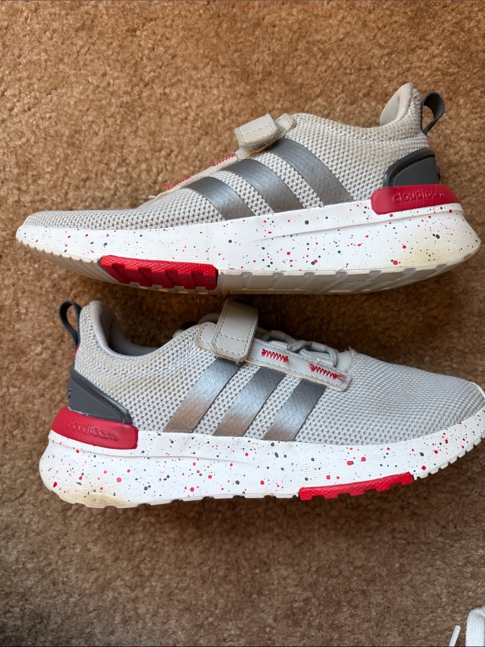 adidas Boys Gray Sneakers